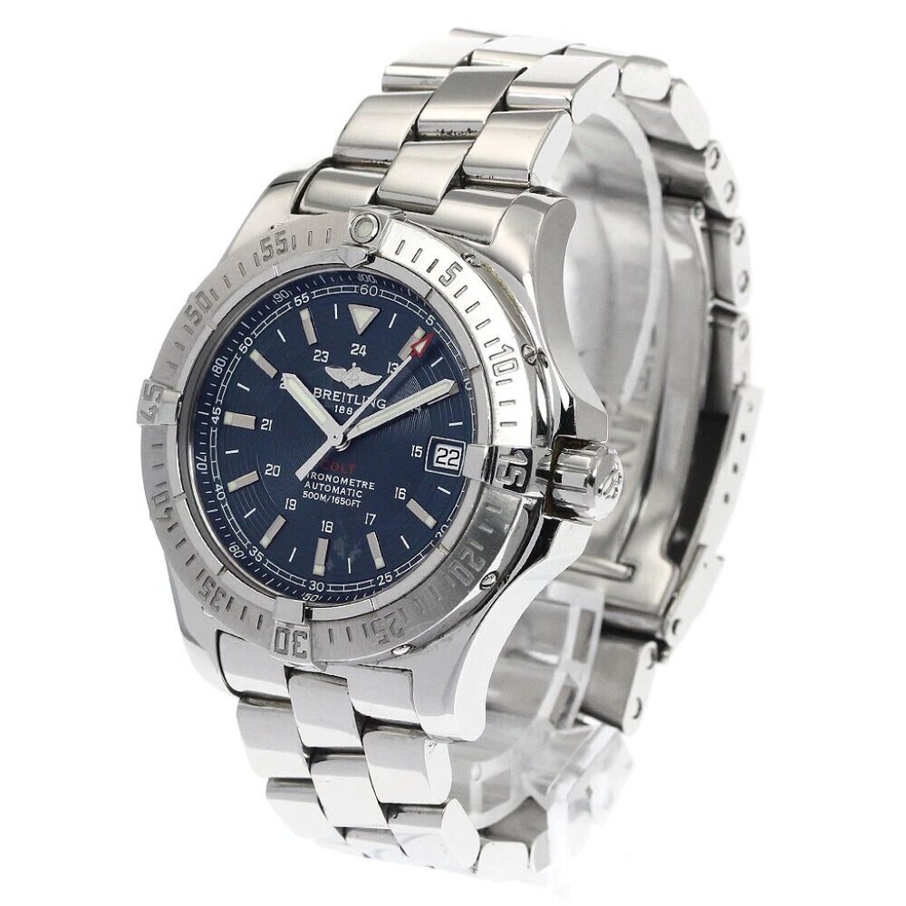 BREITLING Colt A17380 Date blue Dial Automatic Men's Watch_886624